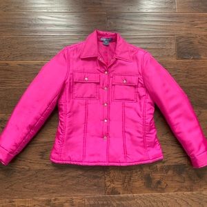 Bushwhacker Sz Small pink silk puffer jacket